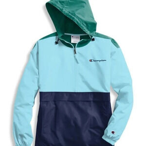 Champion Retro Colorblock Packable Stadium Jacket Windbreaker S Coat
